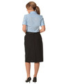 Ladies Poly Viscose Stretch Twill Flexi Waist Lined Skirt - M9478