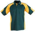 Mens CoolDry Contrast Short Sleeve Polo - PS61 | Bottle.Gold