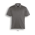 Mens Half Zip Plain Polo Shirt - CP1073 | Grey