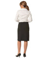 Ladies Wool Stretch Blend Pleated Skirt - M9473