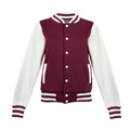 Ladies / Youth Varsity Jacket - FO96UN | Maroon.White