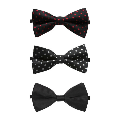 Adults Polyester Bow Black Tie - 5TBO 