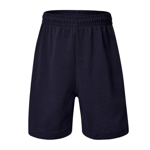 Children Unisex Plain Rugby Knit Shorts - 5270ZS | Navy