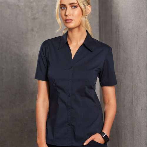Womens Modern Fit Wrinkle Resistance Teflon Shirt Blouse - BS07S