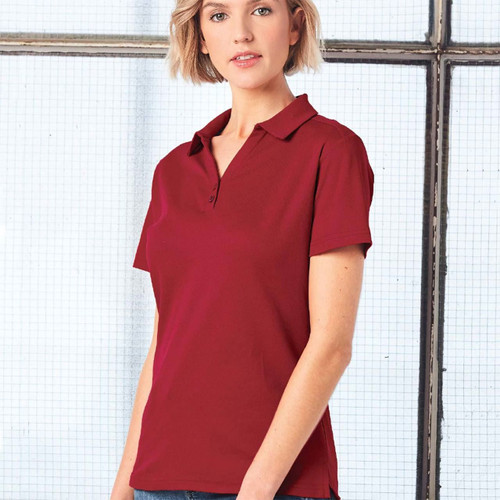 Womens Plain Quick Dry Short Sleeve Polo Shirts - PS34B