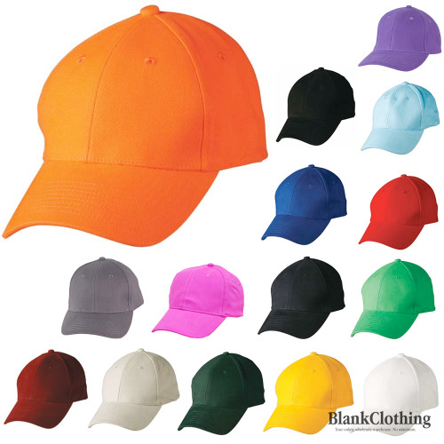 Adults 6 Panels Heavy Brushed Cotton Cap - CH01 