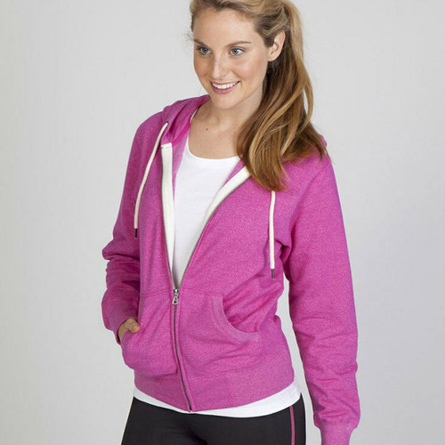 Womens Lightweight Heather Zip Hoodie - FZ75UN