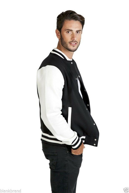 Mens Plain Varsity Jacket - F906HO 