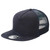 Adults Plain Chino Flat Peak Trucker Cap - 4394 | Navy.Navy