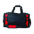 Plain Contrast Sports Duffle Bag - 4001 | Black.Red