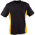 Kids CoolDry Mesh Contrast Tee | Black.Gold