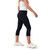 Ladies High Rise 3/4 Length Leggings