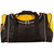 Contrast Colour Sports / Travel Bag 56.2L - Black.White.Gold
