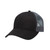 Adults 6 Panels Cotton Nylon Lo-Pro Mesh Trucker Caps - 4362  | Black.Charcoal