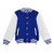Kids Letterman Varsity Jacket - F160BB | Royal.White