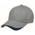 Adults Unisex Brushed Cotton Stylish Cap - 4046 | Silver.White.Navy