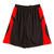 Adults Cooldry Basketball Sport Training Shorts - SS23 | Black.Red