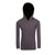 Kids Plain Fusion Hooded Long Sleeves Tee - F394KS | Dark Marl