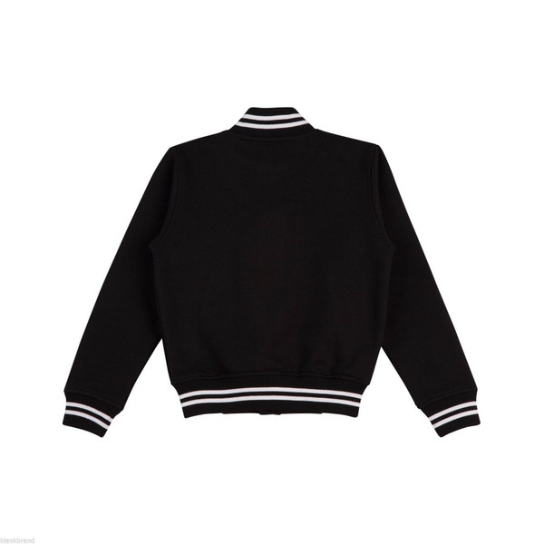 Adults Plain Varsity Fleece Letterman Jacket - FL11 Adults Plain Varsity Fleece Letterman Jacket - FL11