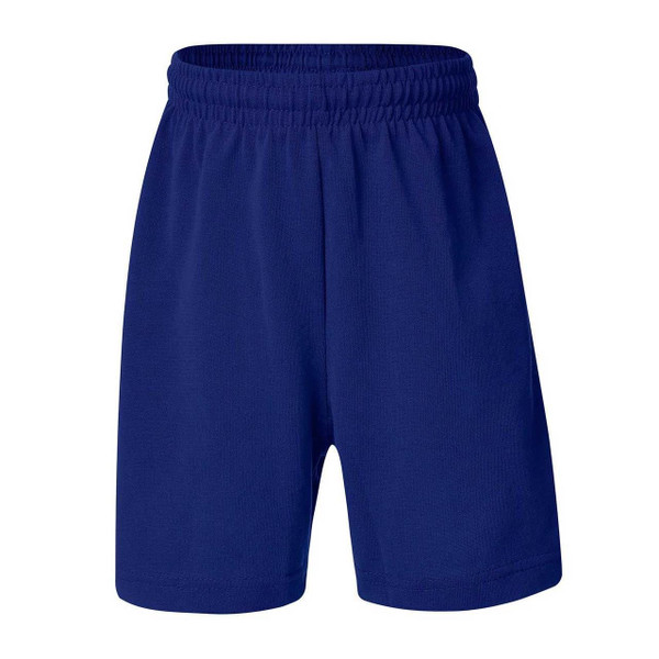 Children Unisex Plain Rugby Knit Shorts - 5270ZS | Royal Children Unisex Plain Rugby Knit Shorts - 5270ZS | Royal