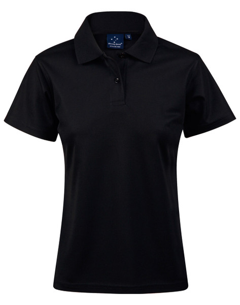 Ladies Plain quick dry Short Sleeve Polo Shirt, lifestyle photo
