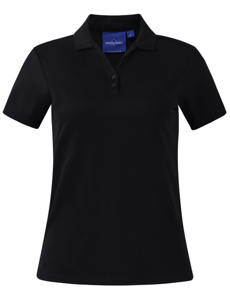 Womens Plain Quick Dry Short Sleeve Polo Shirts, lifestyle photo