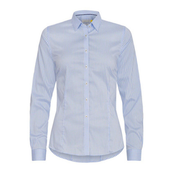 Yellow Bow 53 | Women's Checkered Long Sleeves Shirt