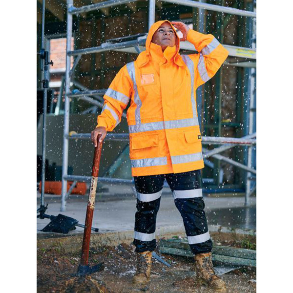 Hi Vis X Taped 4 in 1 Rain Jacket