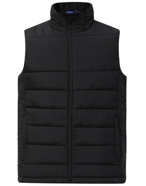 Mens Sustainable Insulated 3D Cut Puffer Vest, lifestyle photo