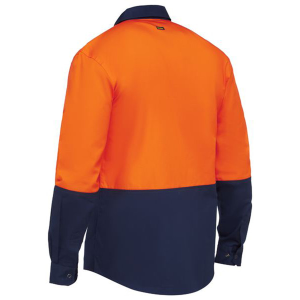 Mens Two Tone Hi Vis Long Sleeve Shirt