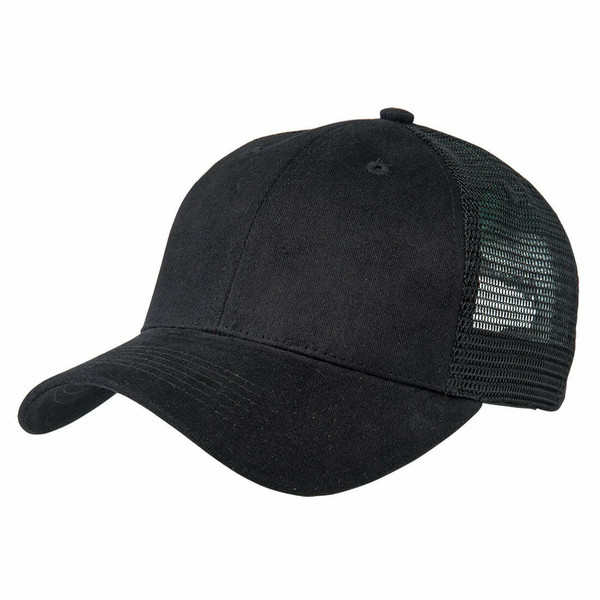 Adults Premium Cotton Trucker Cap | Black.Black