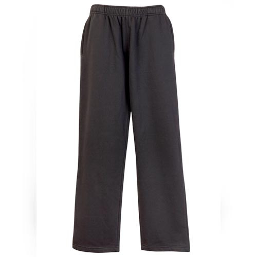 Mens Plain Fleece Track Pants - TR03MN | Black