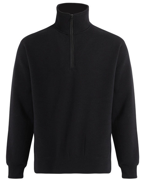 Mens Half Zip Fleece Sweat Top, lifestyle photo