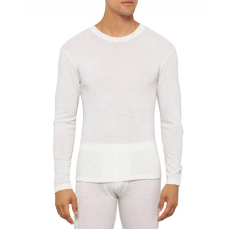 Mens Long Sleeve Thermal Pure Merino Wool BP1001 Blank Fashion