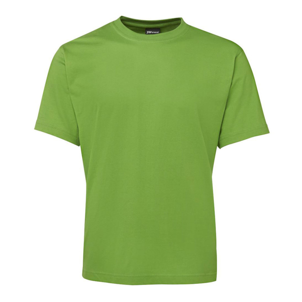 Kids Plain T-Shirt 100% Cotton UPF Rated Tee - 1KT | Lime