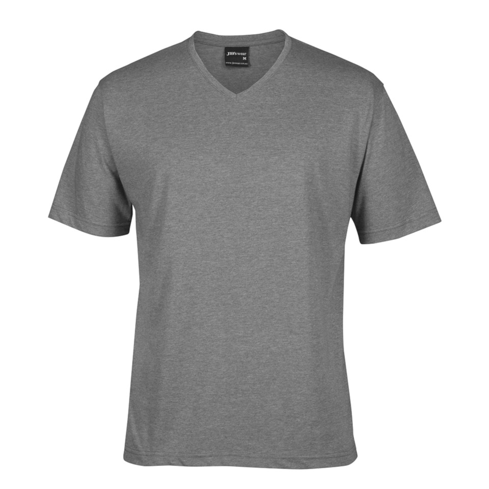 Adults Blank Cotton V-Neck T-shirt - 1VT | Greymarle