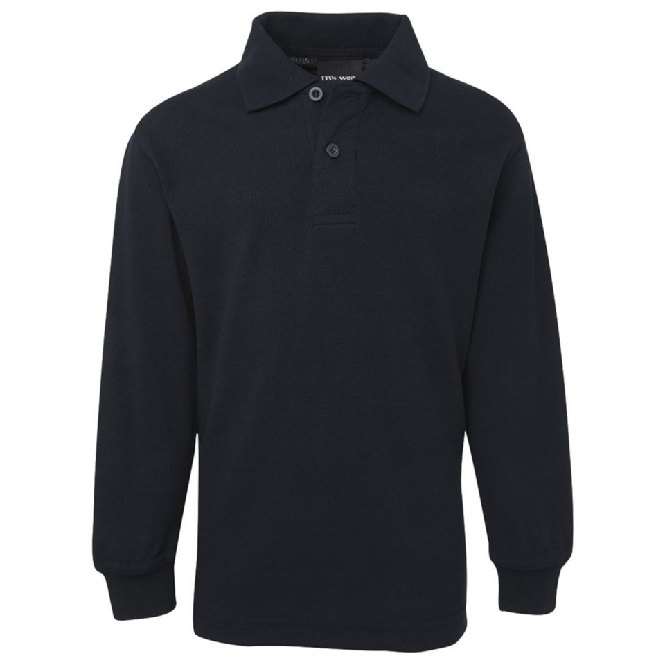 Kids Long Sleeve Polo Shirt - 2KLP | Navy