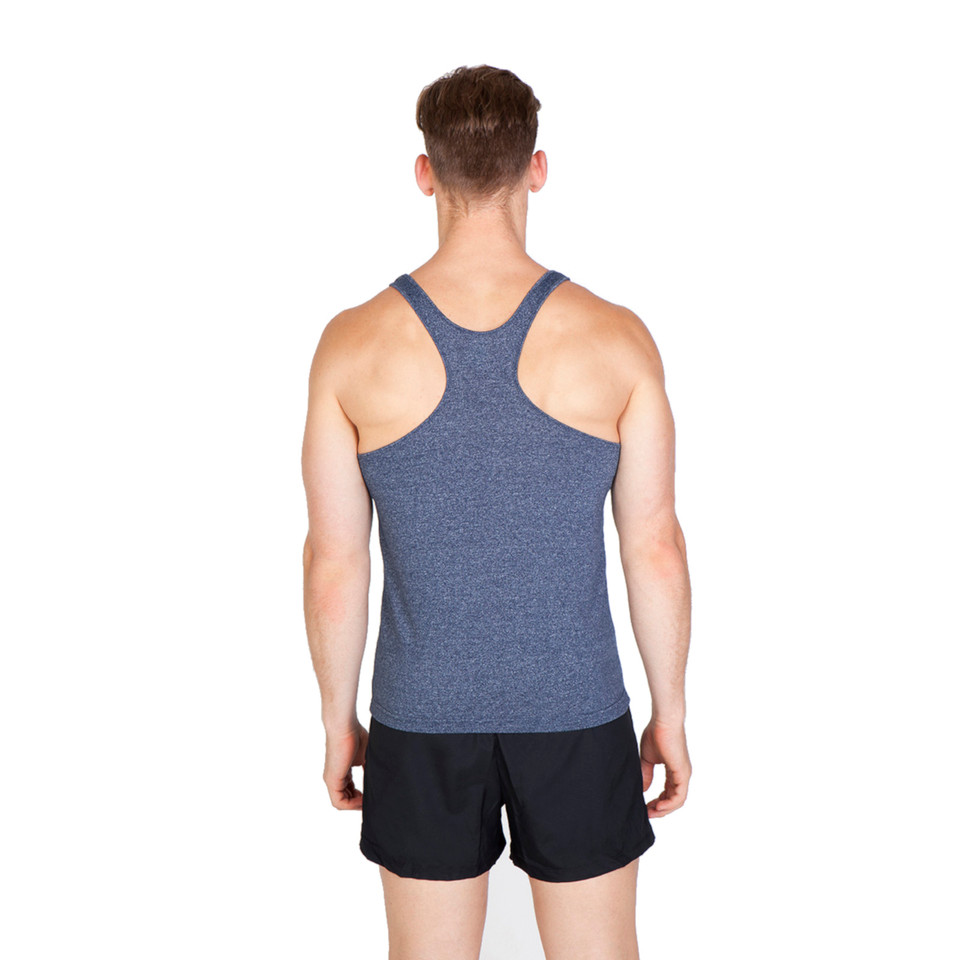 Mens Plain Athletic T-Back Racerback Singlet - T409SG