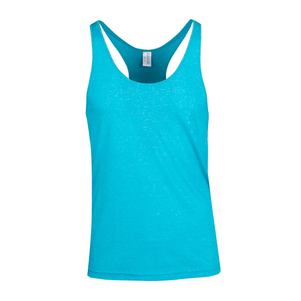 Mens Plain Athletic T-Back Racerback Singlet - T409SG | Jade Heather