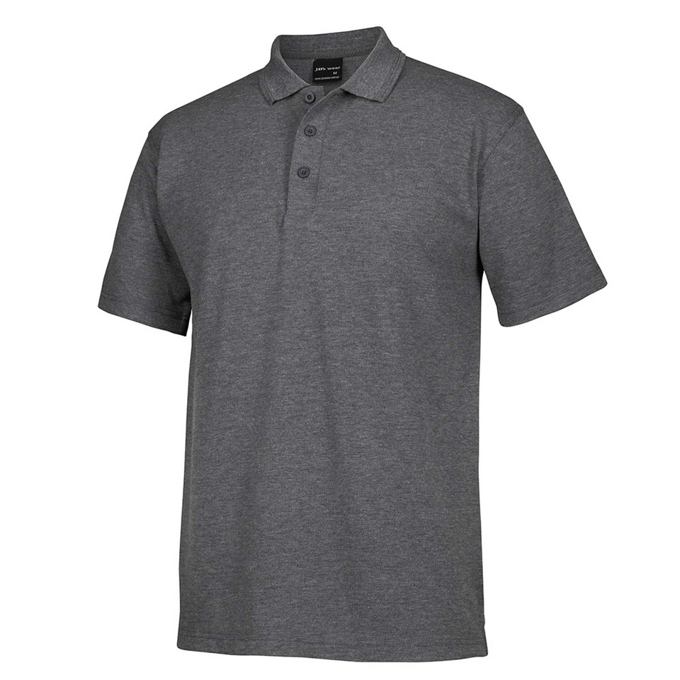 Mens Plus Sizes Short Sleeves Polo Shirt - 210 | Charcoal Marle