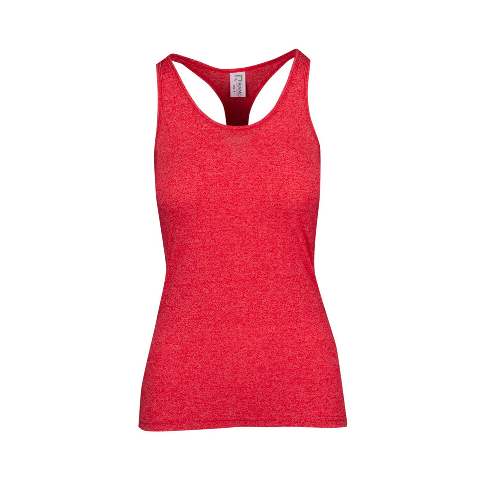 Ladies Athletic T-back Racerback Singlet - T409LD | Red Heather