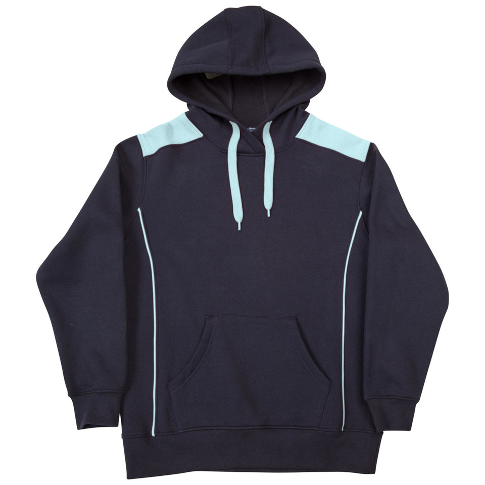 Adults Plain Contrast Colours Cotton Blend Hoodie - FL19 | Navy.Sky