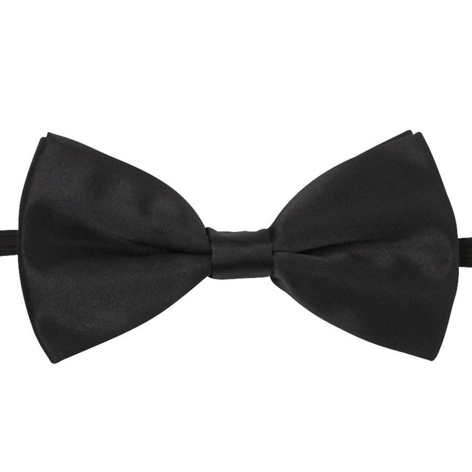 Adults Polyester Bow Black Tie - 5TBO | Black