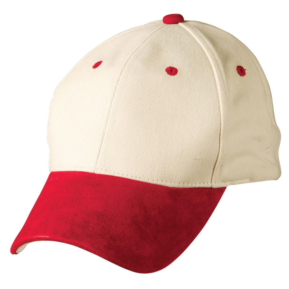 Cotton Suede Peak Cap | 6 Panel Structure - CH05