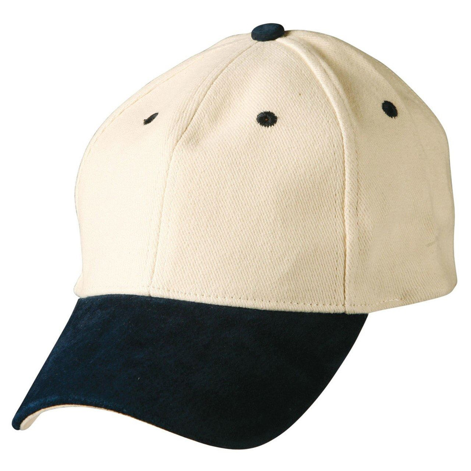 Cotton Suede Peak Cap | 6 Panel Structure - CH05