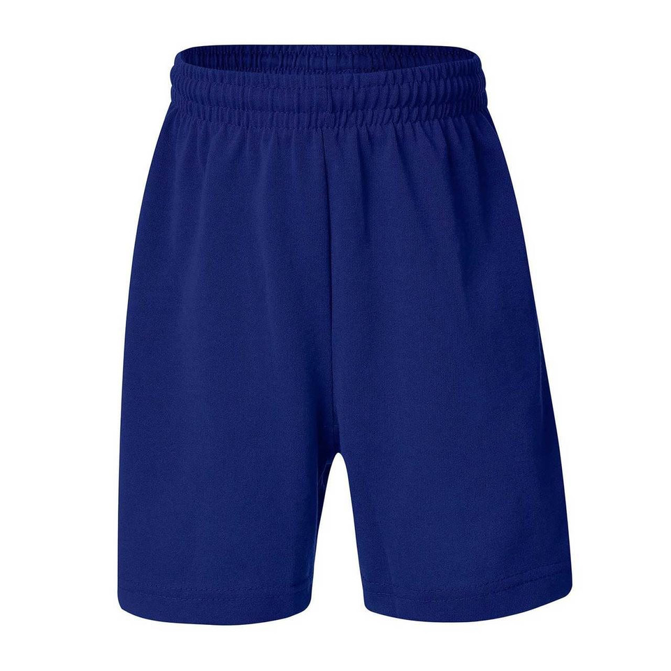 Children Unisex Plain Rugby Knit Shorts - 5270ZS | Royal