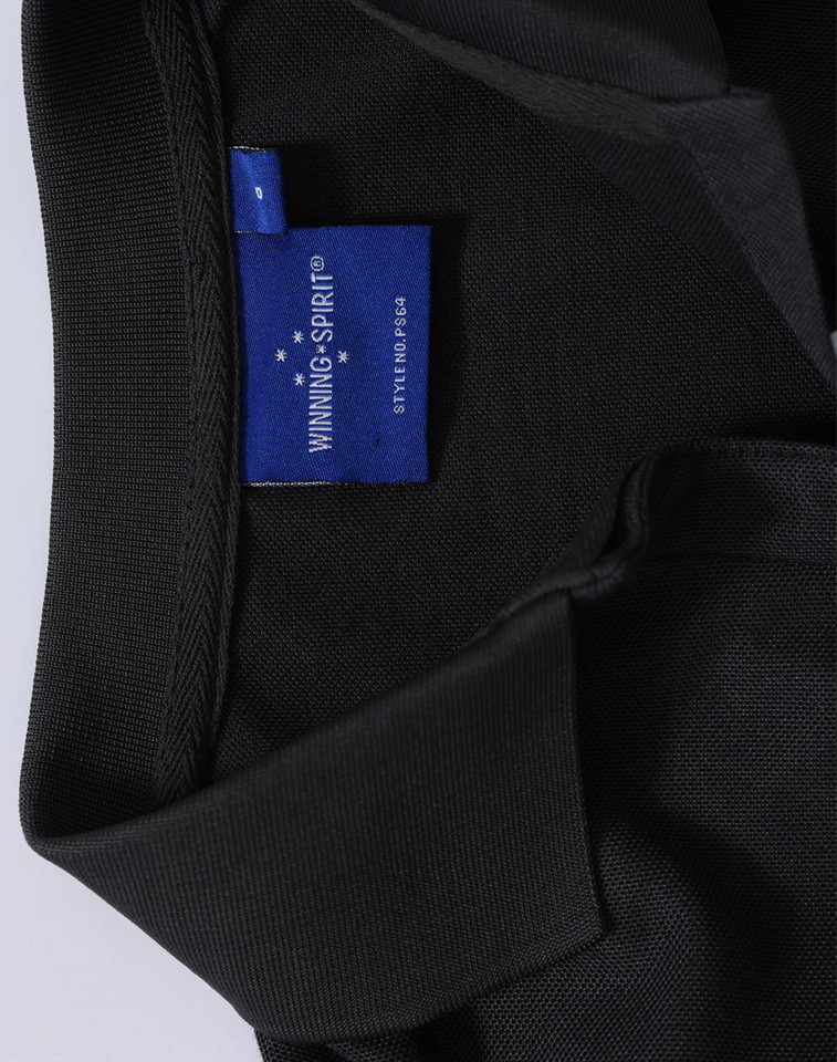Plain Pique Short Sleeve Polo Shirt in charcoal, product photo