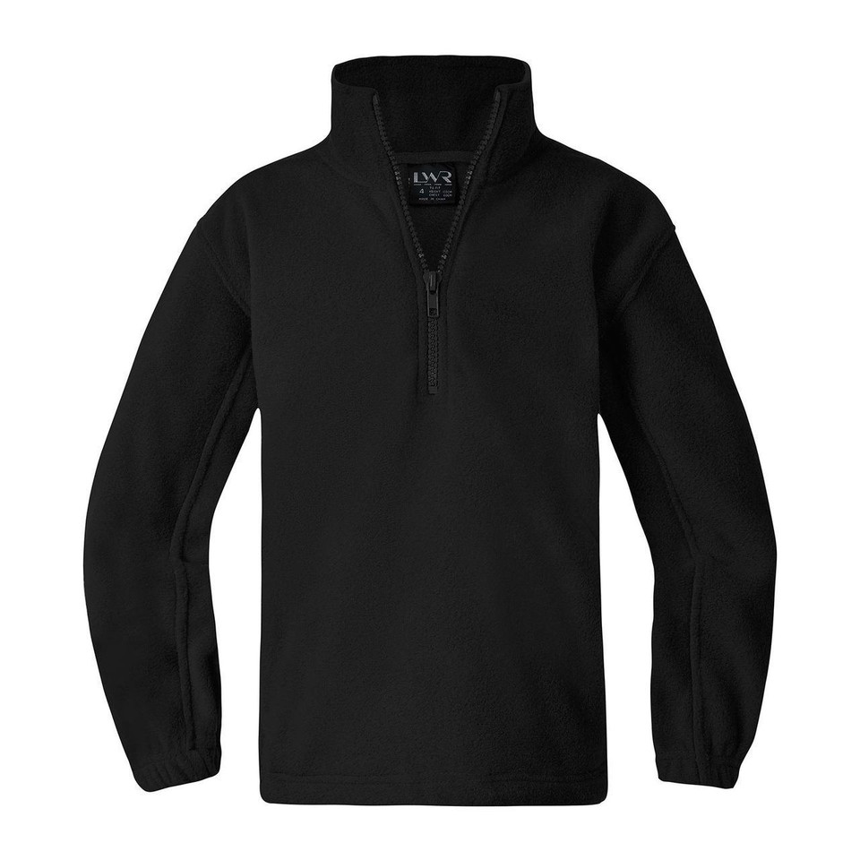 Children Polar Fleece Half-Zip Sweatshirts - 5880CZ | Black