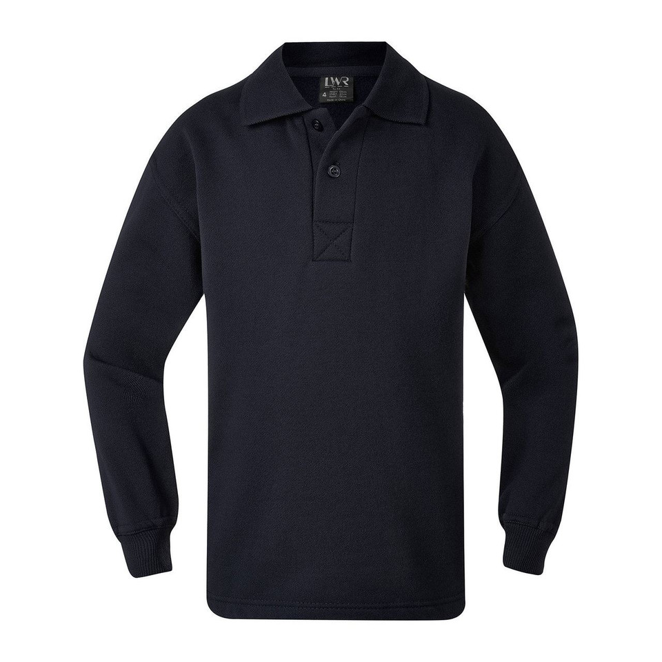 Adults Unisex Plain Polo Long Sleeves Fleecy Sweaters - 5310WA