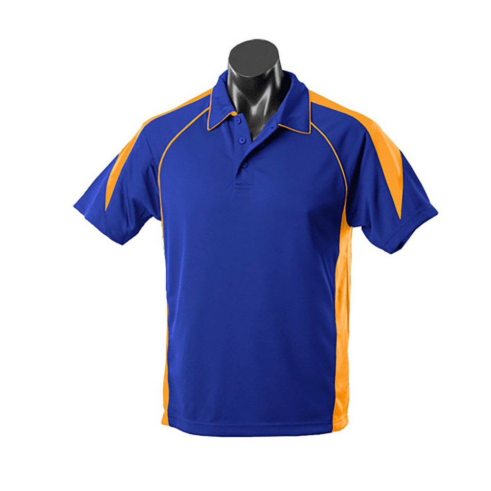 Adults Plain Premier Quick Dry Sport Polo Shirt - 1301 | Royal.Gold